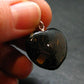 Silver Nuumite Nuummite Heart Pendant From Greenland - 1.0" - 4.51 Grams
