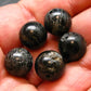 Nuumite Nuummite Genuine 5 beads ~ 12mm Round Beads *Chipped*