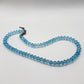 Swiss Blue Topaz Faceted Bead Necklace – Genuine Gemstone Radiance - 56.54 Grams