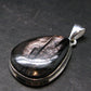 Tumbled Hypersthene Silver Plated Pendant From Canada - 1.4" - 8.99 Grams