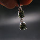 Moldavite Tektite Silver Pendant from Czech Republic - 1.1" - 1.51 Grams