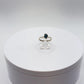 Grandidierite Ring Raw Blue Green Gemstone Silver Ring Minimalist Crystal Jewelry Gift
