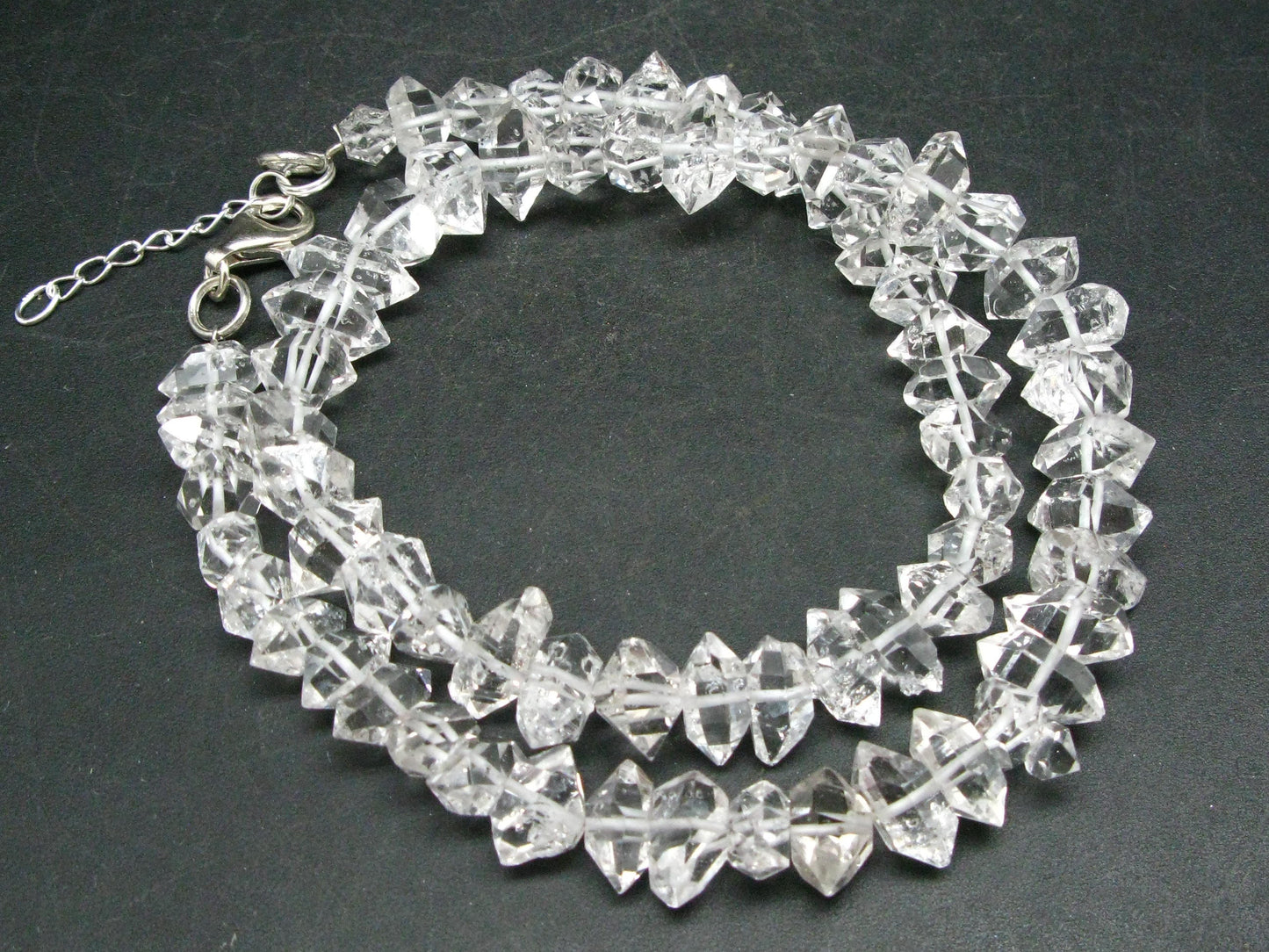 Herkimer Diamond Quartz Necklace From USA - 17"