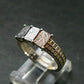 Muonionalusta Meteorite Sterling Silver Ring from Sweden - 3.16 Grams - Size 6