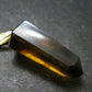 Natural Unheated Citrine Sterling Silver Gold Plated Pendant from Zambia - 1.4" - 4.69 Grams