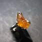 Fire Red Zincite Zinkite 925 Silver Ring from Poland - Size 7 - 4.61 Grams