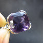 Genuine Rich Purple Faceted Amethyst Sterling Silver Pendant From Brazil - 0.7" - 3.72 Grams