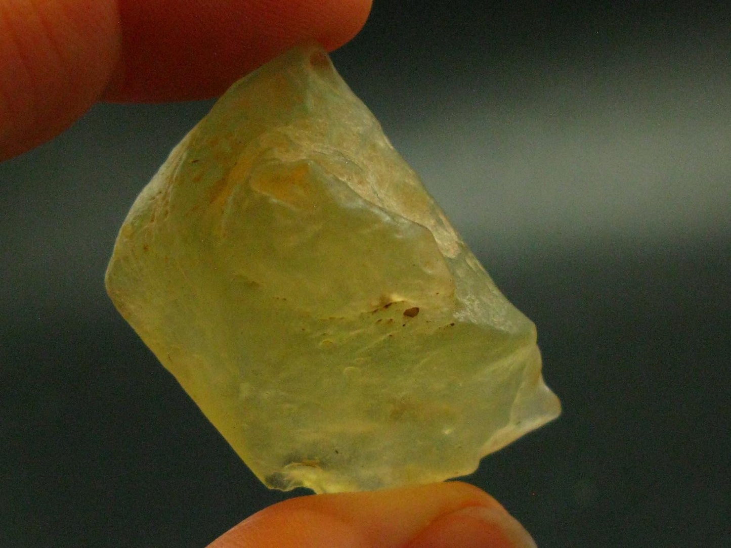 Nice Gem Libyan Tektite Raw Piece From Libya - 15.11 Grams - 1.4"