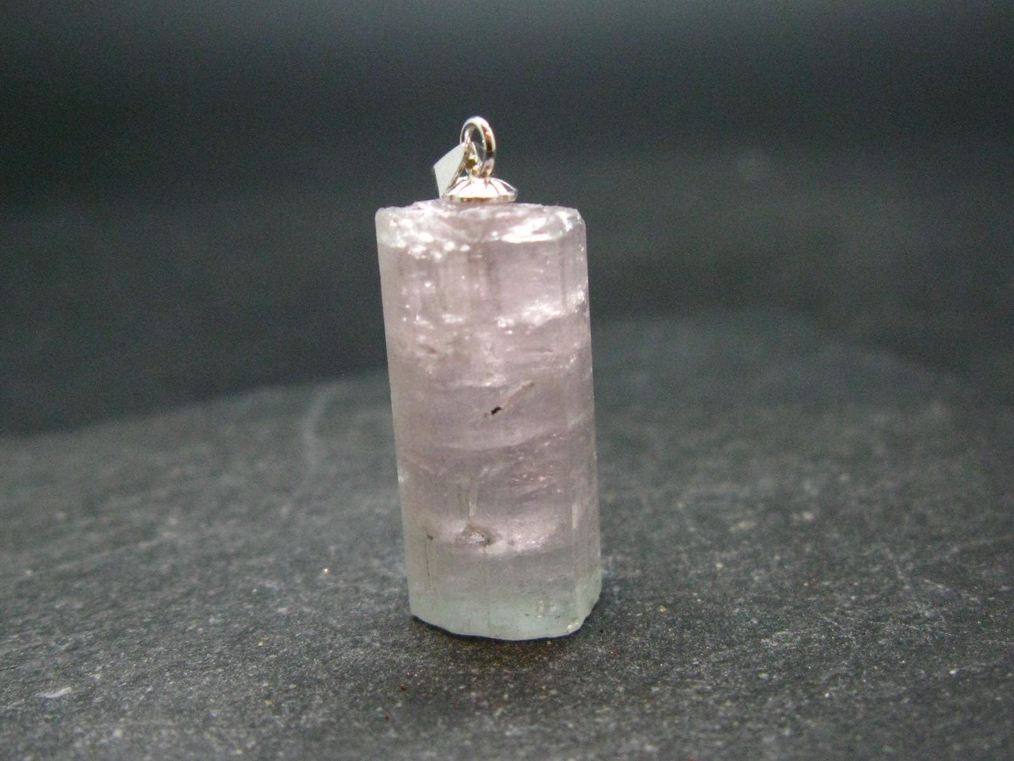 Pink Tourmaline Crystal Pendant - 1.1" - 5.19 Grams
