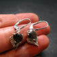 Moldavite Tektite Silver Earrings from Czech Republic - 3.47 Grams