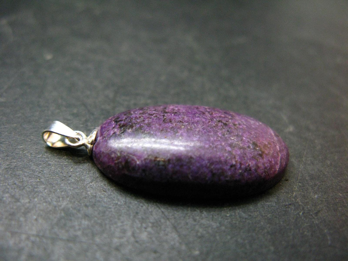 Rare Silver Stichtite Pendant from Australia - 1.4"