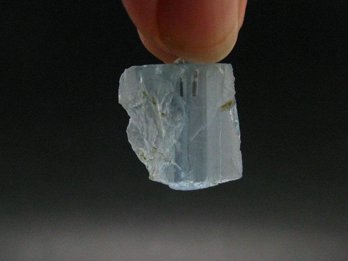 Natural Blue Topaz Crystal Silver Pendant From Russia - 1.0" - 22.15 Carats