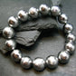 Meteorite Muonuonolusta Genuine Bracelet ~ 7 Inches ~ 12mm Round Beads