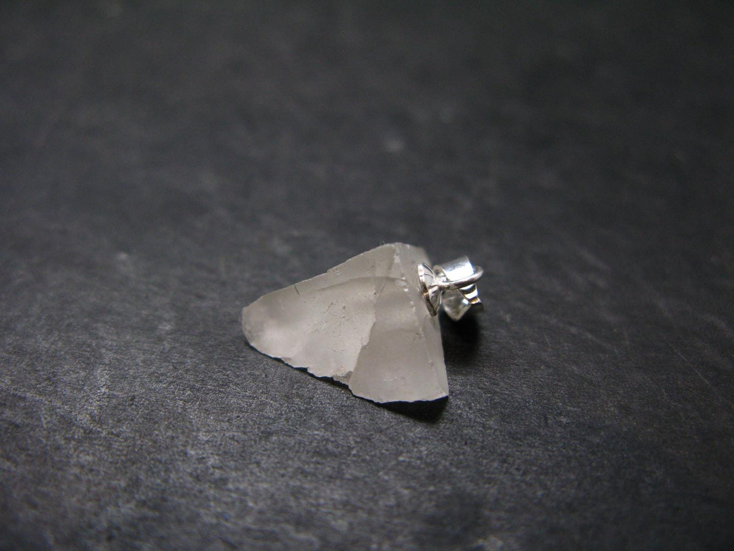 Phenakite Phenacite Crystal Silver Pendant From Russia - 0.8" - 1.35 Grams