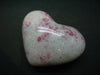 Large Cinnabar in Quartz Heart from Peru - 91.11 Grams - 2.4"