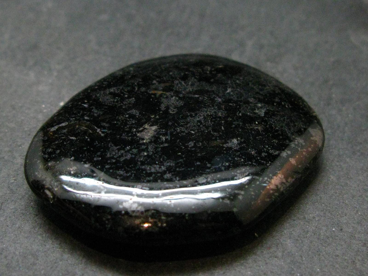 Rare Nuumite Nuummite Tumbled Stone From Greenland - 35.03 Grams - 1.8"