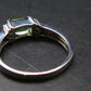 Moldavite Tektite Silver Ring from Czech Republic - Size 8.75 - 2.95 Grams