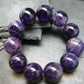 Amethyst Genuine Bracelet ~ 7 Inches ~ 20mm Round Beads