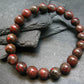Cinnabar Genuine Bracelet ~ 7 Inches ~ 10mm Round Beads