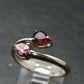 Pink Tourmaline Silver Ring From Brazil - 2.08 Grams - Size 7
