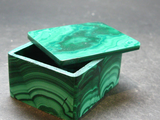 Rich Vibrant Green Malachite Box From Congo - 2.0" - 98.03 Grams
