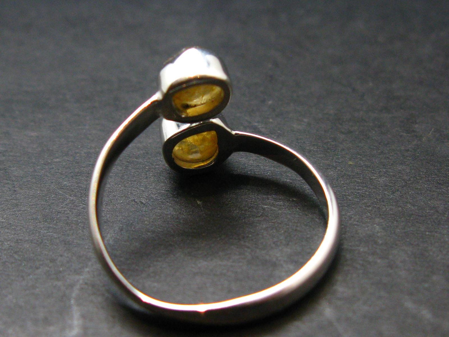 Green Herderite Silver Ring From Brazil - 2.18 Grams - Size 9