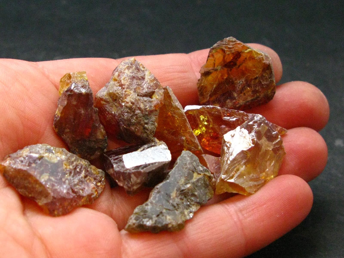 Lot of 10 Gem Sphalerite Crystals from Spain - 37.67 Grams