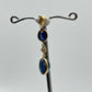 Natural Blue Sapphire Drop Pendant | Gold Bezel September Birthstone