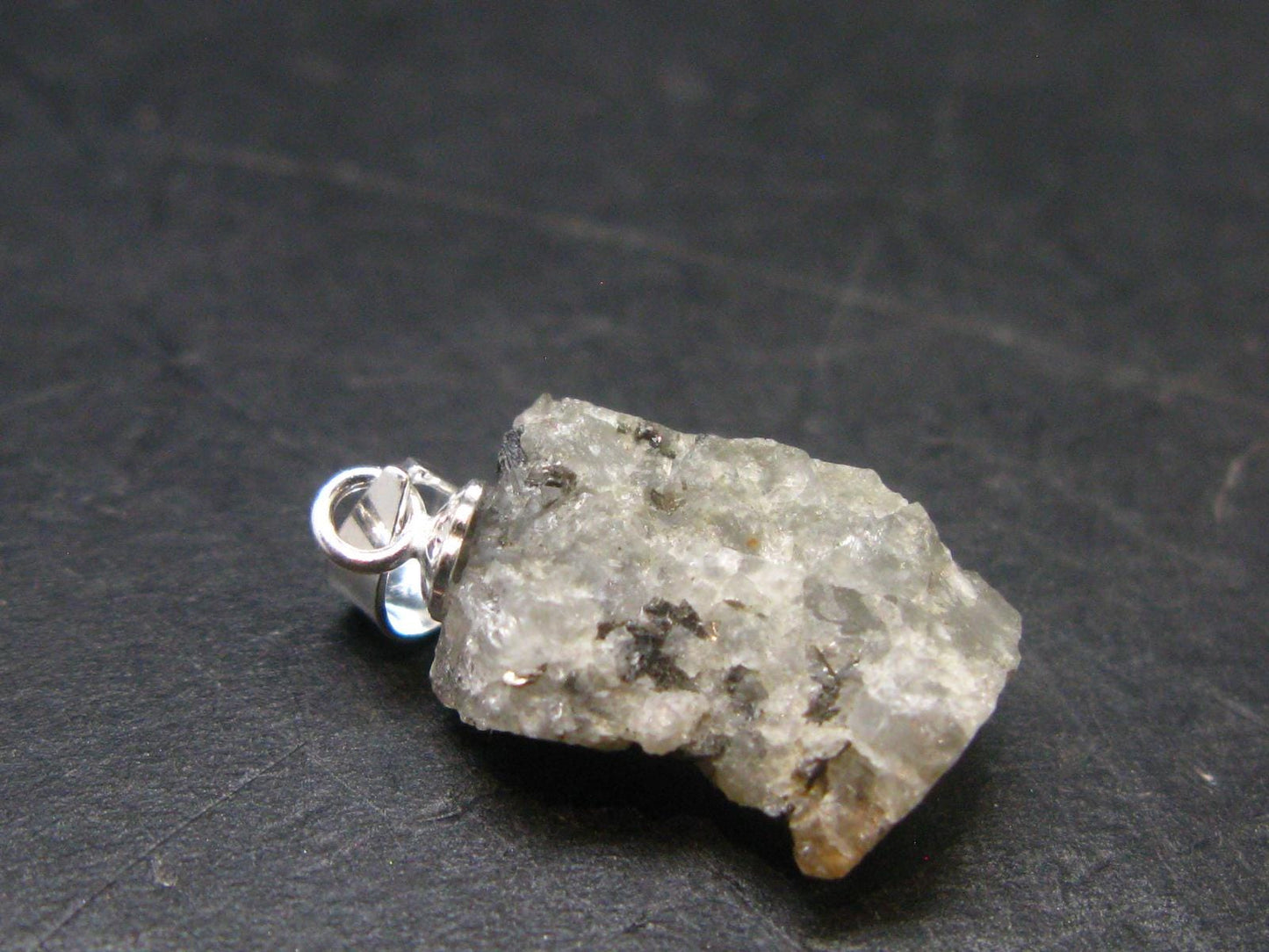 Phenakite Phenacite Crystal Silver Pendant from Russia - 0.8" - 1.32 Grams