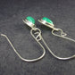 Stone of Venus!! Elegant Natural Chrysoprase 925 Sterling Silver Dangle Earrings - 3.17 Grams