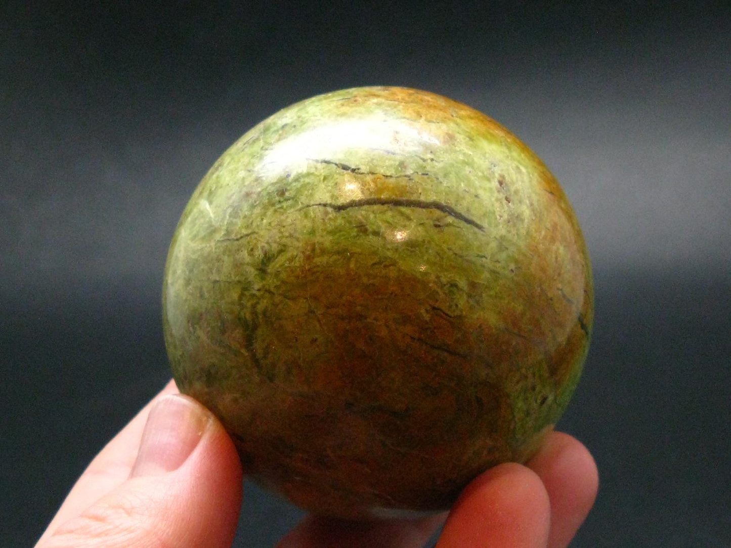 Rare Green Opal Sphere From Peru- 2.3" - 224.0 Grams