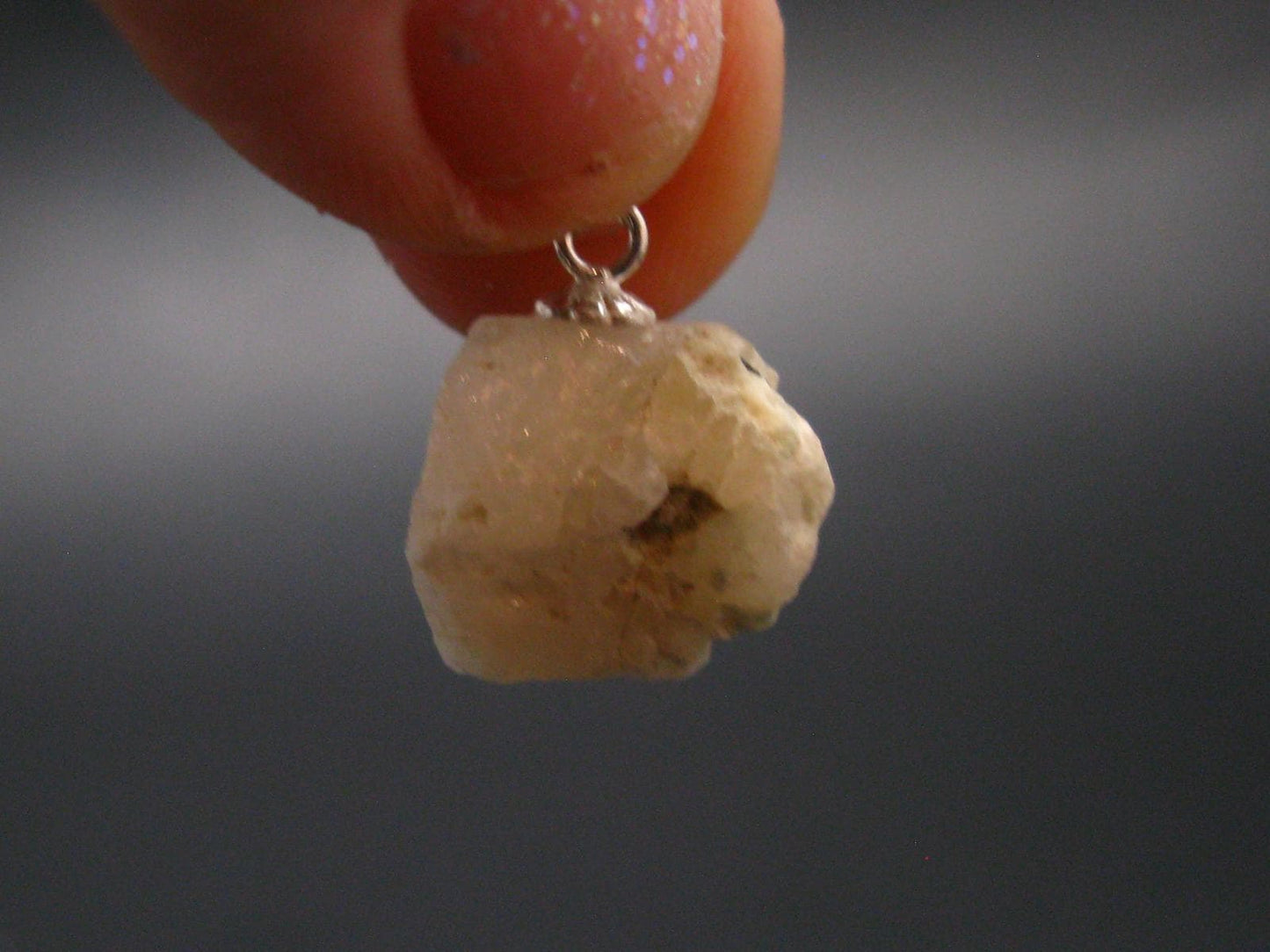 Phenakite Phenacite Crystal Silver Pendant From Nigeria - 0.7" - 2.13 Grams