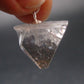 Clear Apophylite Apophyllite Crystal Silver Pendant From India - 0.9" - 4.2 Grams
