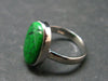 Extremely Rare Natural Maw Sit Sit 925 Silver Ring from Myanmar Size 6