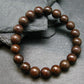 Meteorite Chondrite Genuine Bracelet ~ 7 Inches ~ 10mm Round Beads