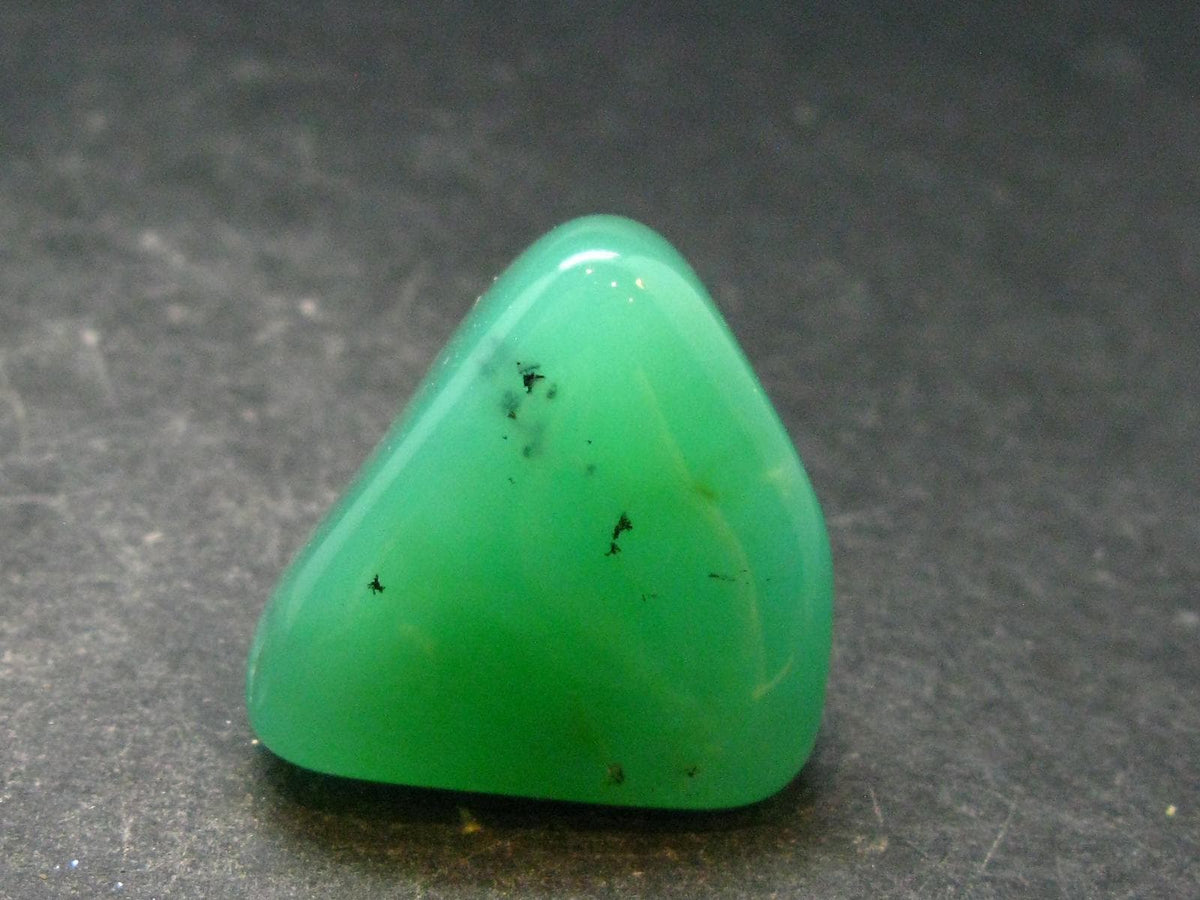 Rich Green Chrysoprase Tumbled Stone From Australia - 1.2" - 22.15 Grams