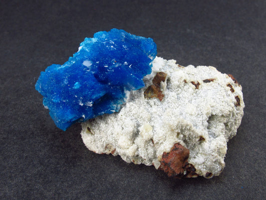 Cavansite on Stilbite Cluster From India - 1.8" - 23.6 Grams