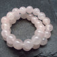 Rose Quartz Genuine Bracelet ~ 7 Inches ~ 6mm Round Beads