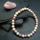 Pink Opal Genuine Bracelet ~ 6.5 Inches ~ 6mm Round Beads