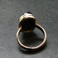 Unpolished Elite Shungite Silver Ring from Russia - Size 8 - 5.35 Grams