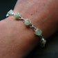 Rhodizite Rhodozite Silver Bracelet From Madagascar- 7" - 13.6 Grams
