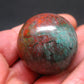 Crimson Cuprite w/ Chrysocola Sphere Ball from Mexico - 1.4" - 72.1 Grams