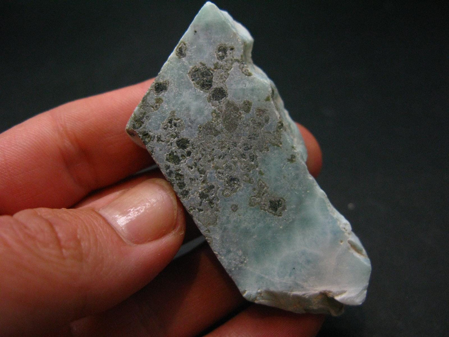 Larimar Polished Slab From Dominican Republic - 2.4"