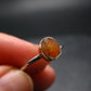 Spessartine Garnet Silver Ring From Tanzania - Size 8 - 2.05 Grams
