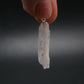 Rare Clear Natrolite Crystal Silver Pendant From Tanzania - 1.3" - 1.29 Grams