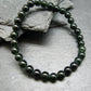 Black Jade Nephrite Genuine Bracelet ~ 7 Inches ~ 6mm Round Beads