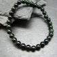 Black Jade Nephrite Genuine Bracelet ~ 7 Inches ~ 6mm Round Beads