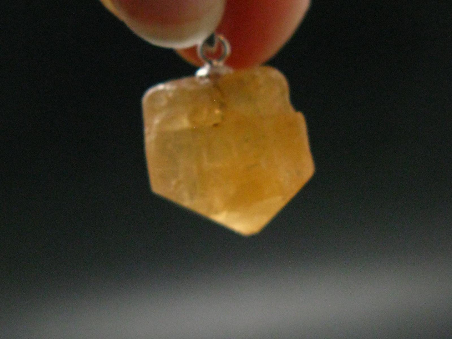 Imperial Topaz Crystal Pendant From Brazil - 0.9" - 5.76 Grams