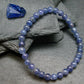 Tanzanite Genuine Bracelet ~ 7 Inches ~ 6mm Round Beads