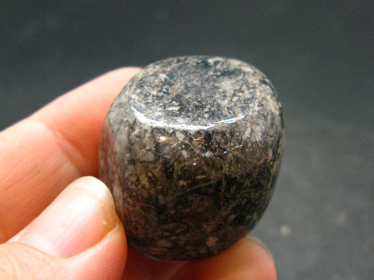Rare Impactite Tumbled Stone From Norway - 1.0" - 29.45 Grams